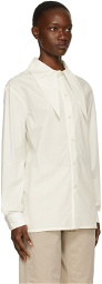 Lemaire Off-White Tie Neck Shirt
