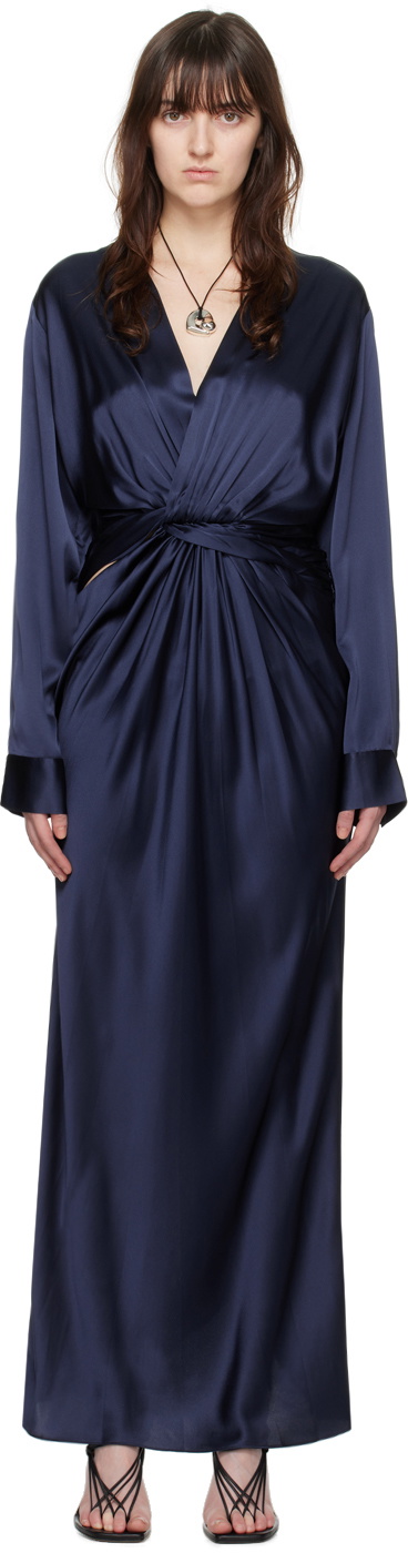 princess polly baby blue dress Men's Bright Blue 70s Shirt – Long Sleeve Cotton Tencel Style