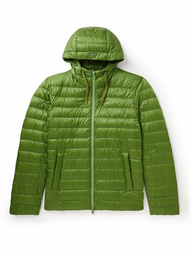 Photo: Herno - Quilted Shell Hooded Down Jacket - Green