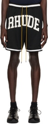 Rhude Black 'Rhude' Collegiate Basketball Shorts