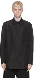 Valentino Black Silk Shirt