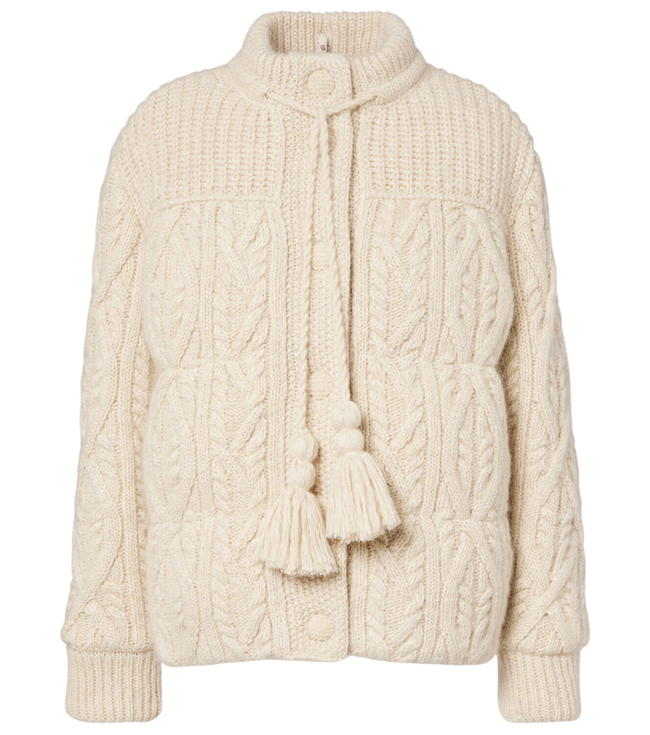 Photo: Moncler Grenoble Melgven wool and mohair-blend down cardigan