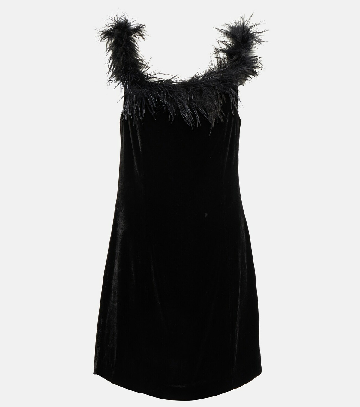rixo black mini dress Barton Feather Dress – Tanya Taylor main image 0