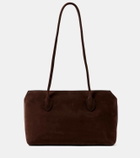 The Row Terrasse Medium suede shoulder bag