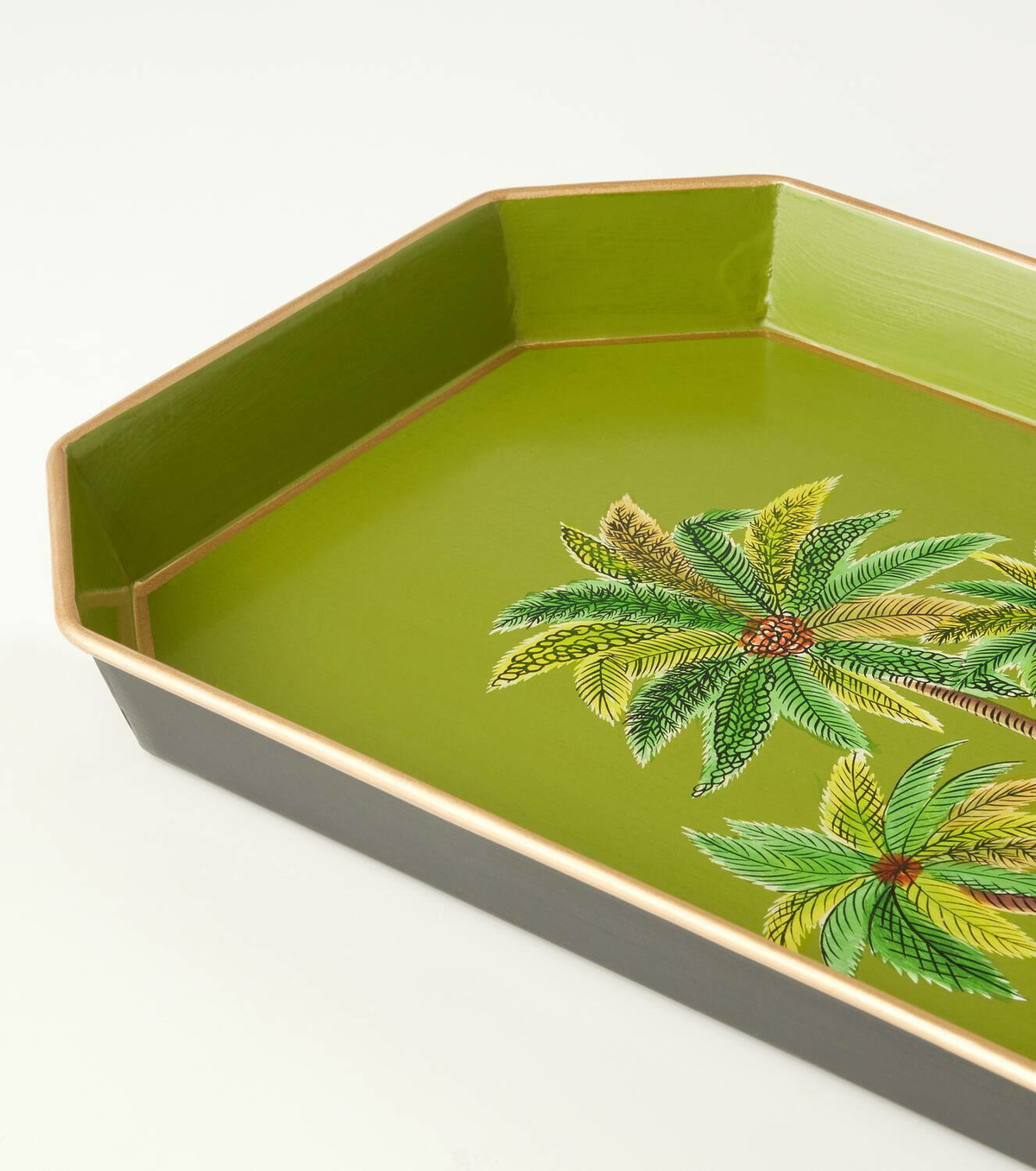 Les-Ottomans Palms hand-painted iron tray