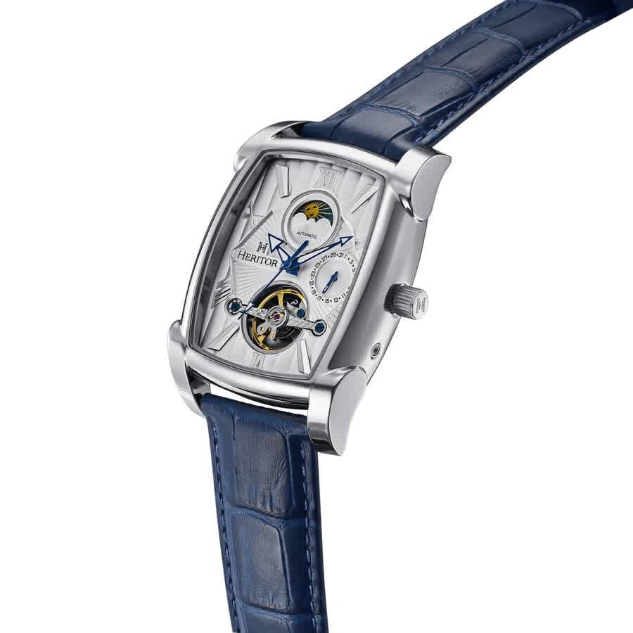 Heritor Valentin Automatic Silver Dial Mens Watch HERHS4403