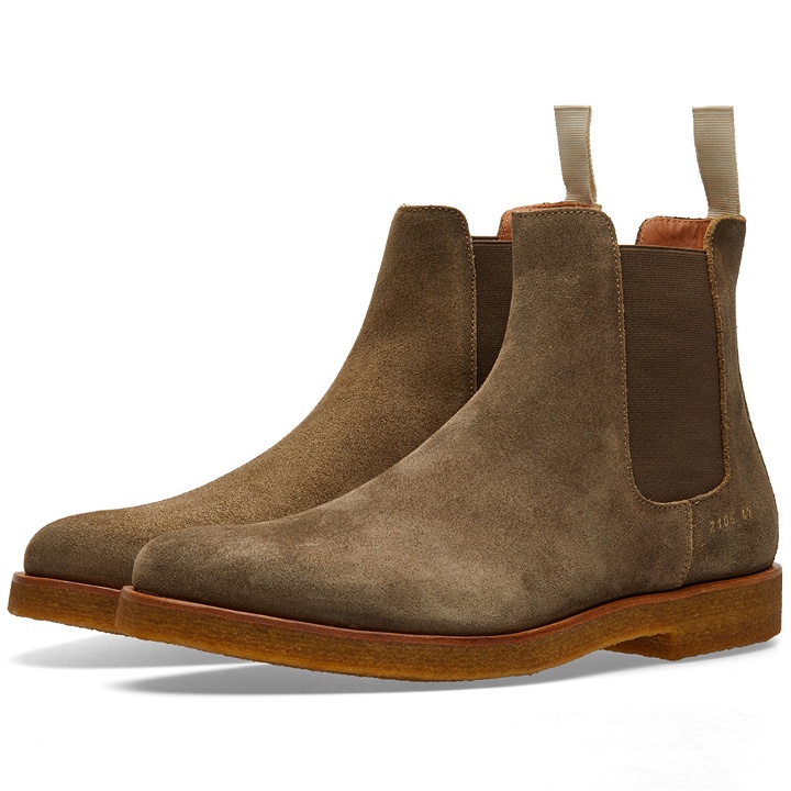 Photo: Common Projects Chelsea Boot Waxed Suede