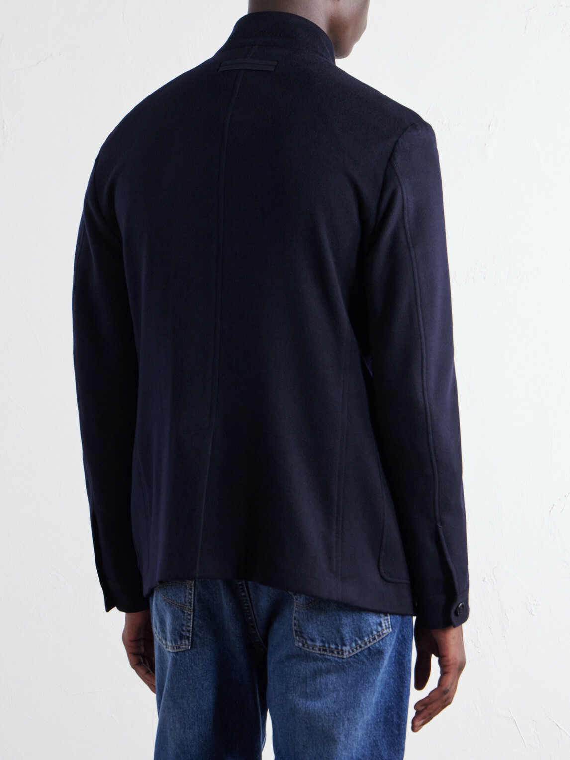 Zegna - Il Conte Cashmere Brushed Coat - Blue