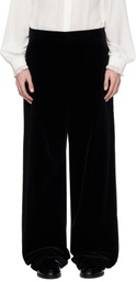 Valentino Black Velvet Trousers