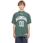 Balenciaga Green Basketball Oversized T-shirt