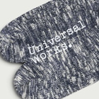 Universal Works Men's Slub Knit Slub Sock in Navy