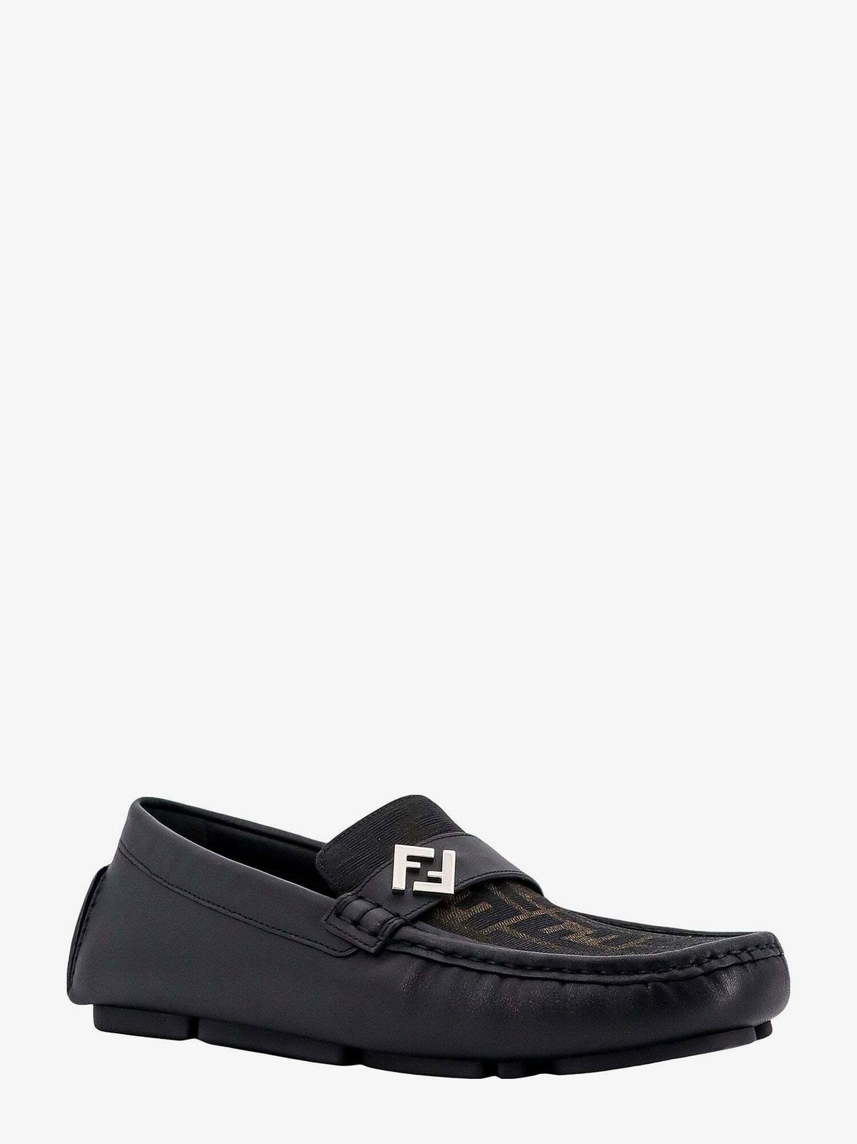 Fendi Ff Squared Black Mens Loafer Fendi