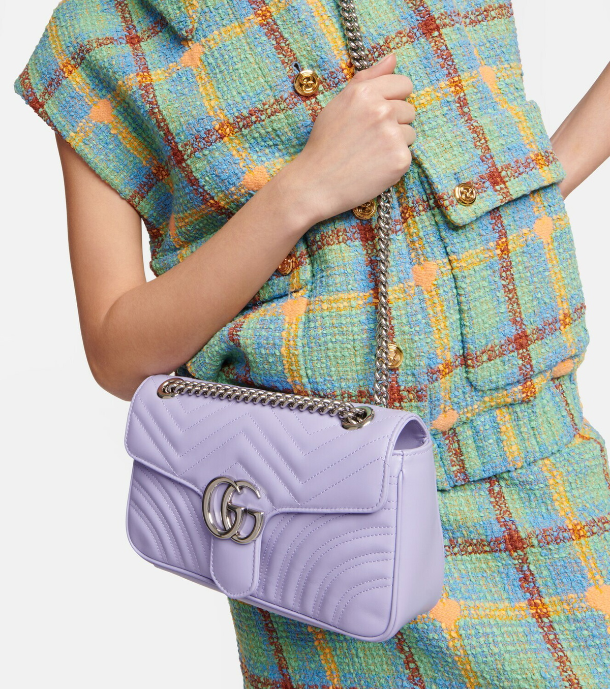 Gucci - GG Marmont Small leather shoulder bag Gucci