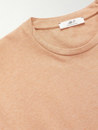 Mr P. - Slub Cotton and Hemp-Blend Jersey T-Shirt - Orange