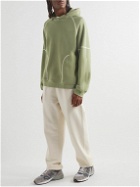 Ninety Percent - Organic Cotton-Jersey Hoodie - Green