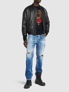 DSQUARED2 Cyprus Leather Bomber Jacket