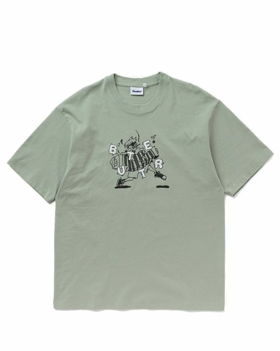 Photo: Butter Goods Accordion Tee Green - Mens - Shortsleeves