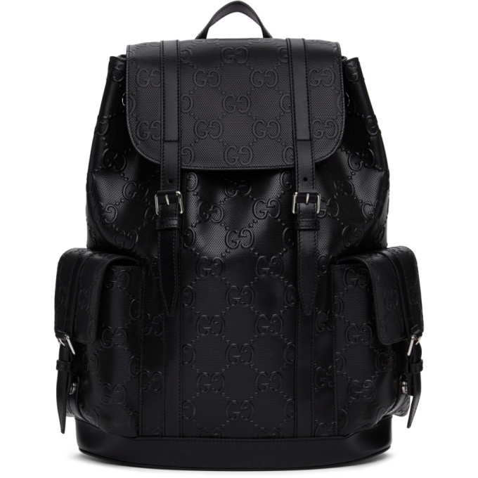 Photo: Gucci Black GG Embossed Backpack