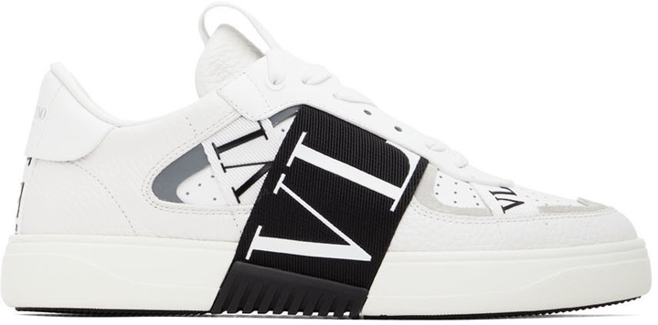 Photo: Valentino Garavani White & Black VL7N Low-Top Sneakers