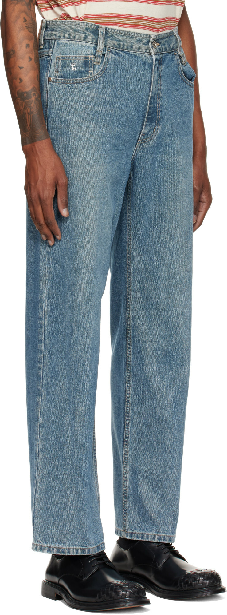 WOOYOUNGMI Blue Straight Jeans
