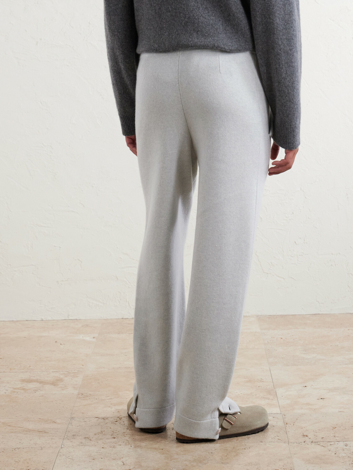 God's True Cashmere - Straight-Leg Cashmere Trousers - Gray