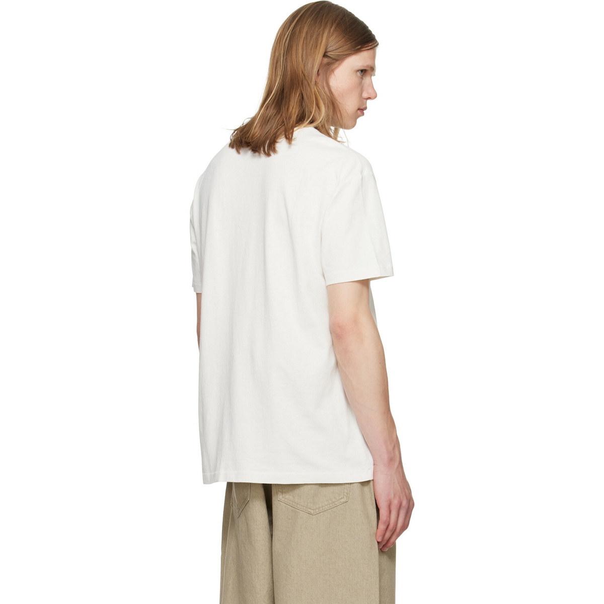 Polo Ralph Lauren Off-White Classic Fit Jersey Graphic T-shirt