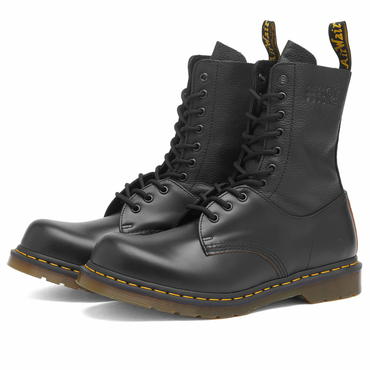 MM6 Maison Margiela Men's x Dr. Martens 1490 Reimagined in Black