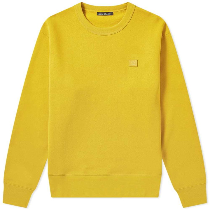 Photo: Acne Studios Fairview Face Crew Sweat Amber Yellow