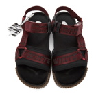Off-White Red and Black ODSY Trekking Sandals