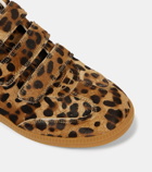 Isabel Marant Beth leopard-print calf hair sneakers