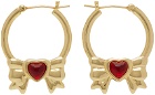Sandy Liang Gold Present Earrings