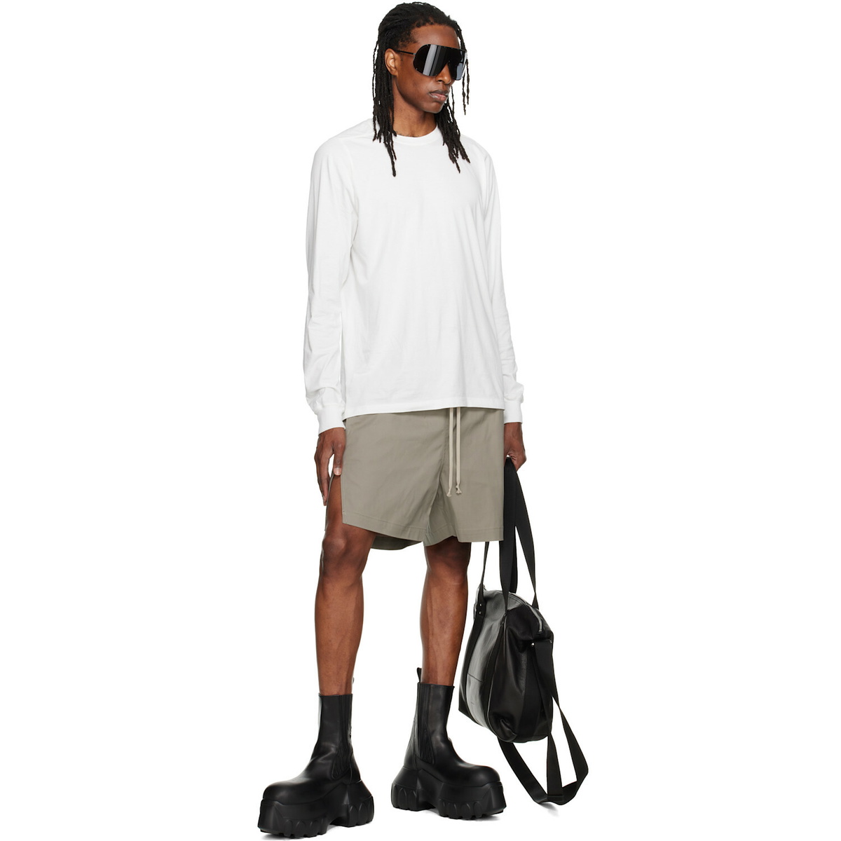 Rick Owens Taupe Tower Boxers Shorts