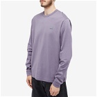 Acne Studios Men's Eisen Long Sleeve Face T-Shirt in Faded Purple