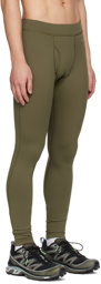 Outdoor Voices Green Slim-Fit Lounge Pants