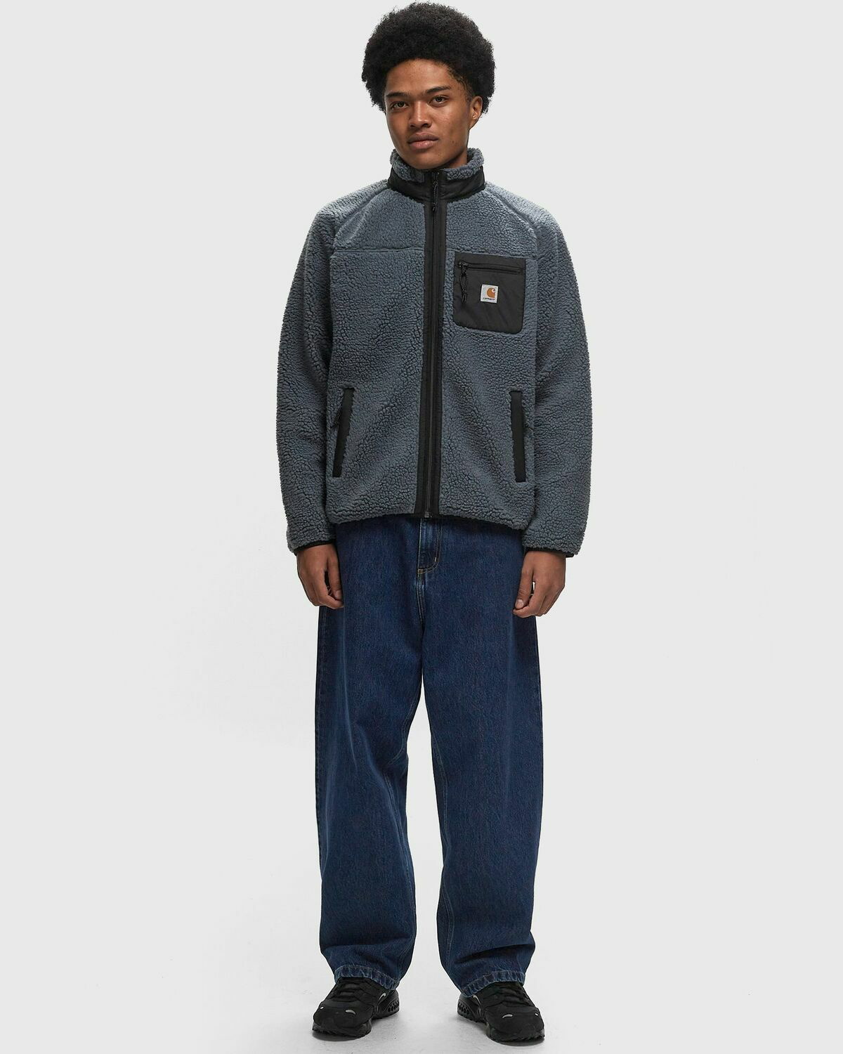Carhartt Wip Prentis Liner Grey Fleece Jackets Carhartt WIP