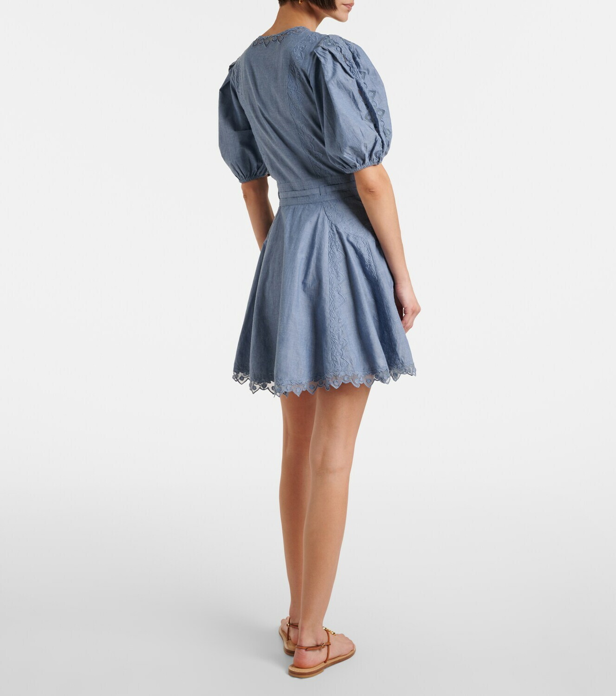 Ulla Johnson Camila lace-trimmed cotton minidress
