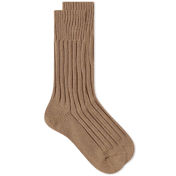 Photo: decka Heavyweight Plain Sock in Beige