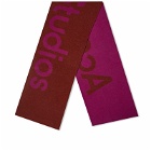 Acne Studios Men's Toronty Logo Contrast Recycled Scarf in Magenta Pink/Maroon Red
