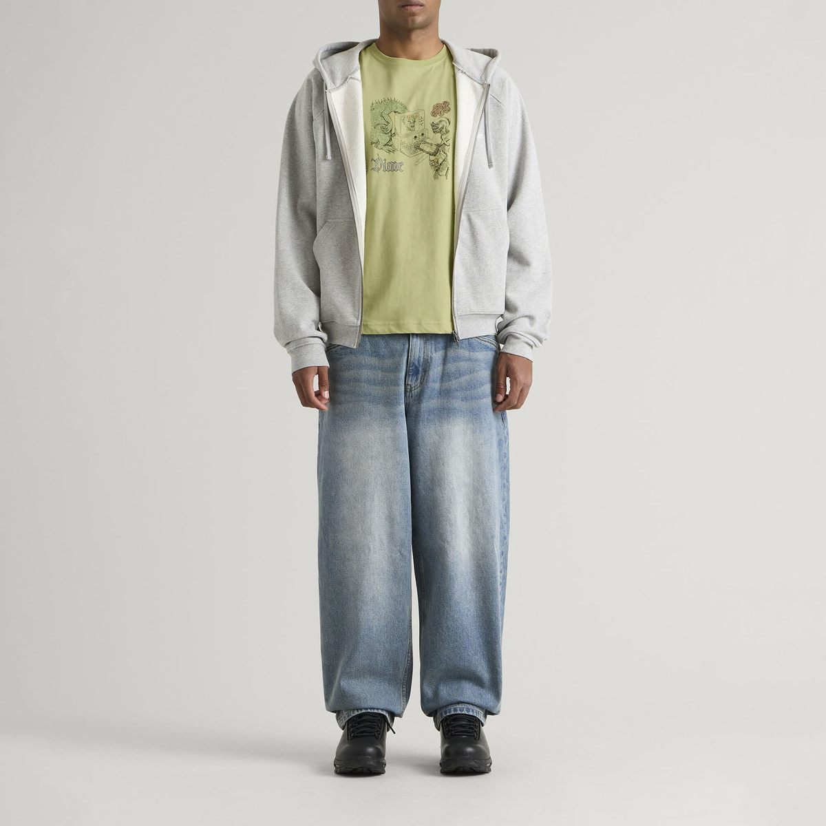 Dime Men's Catfish T-Shirt in Pear Green