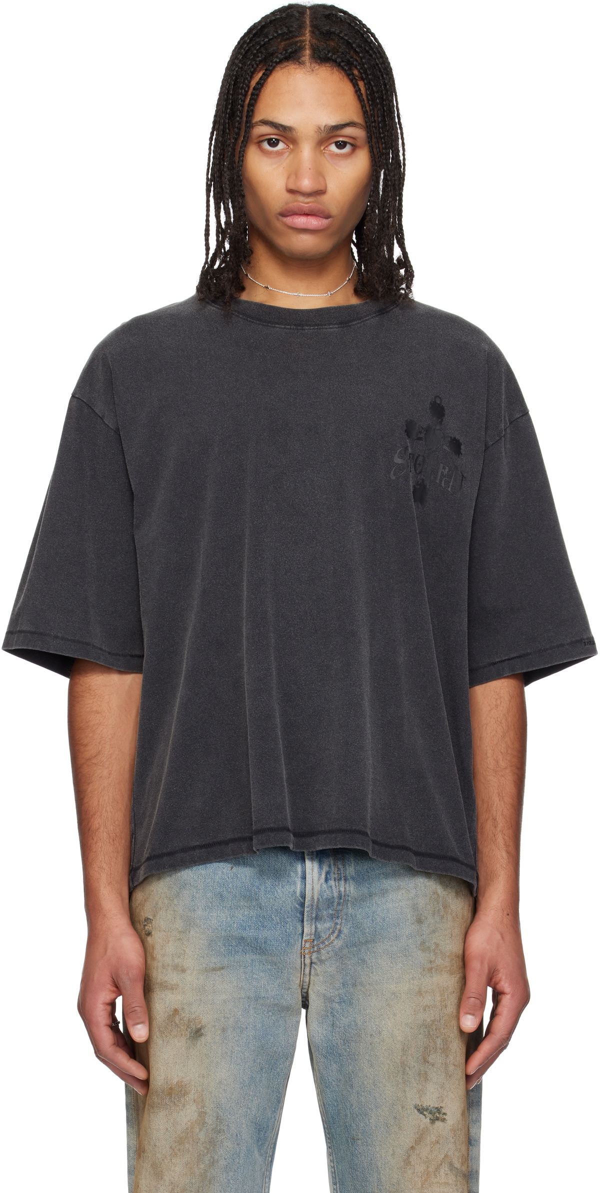 【関税込み】Stolen Girlfriends Club Tシャツ Stolen Girlfriends Club Black Gothic Cross T-shirt Stolen