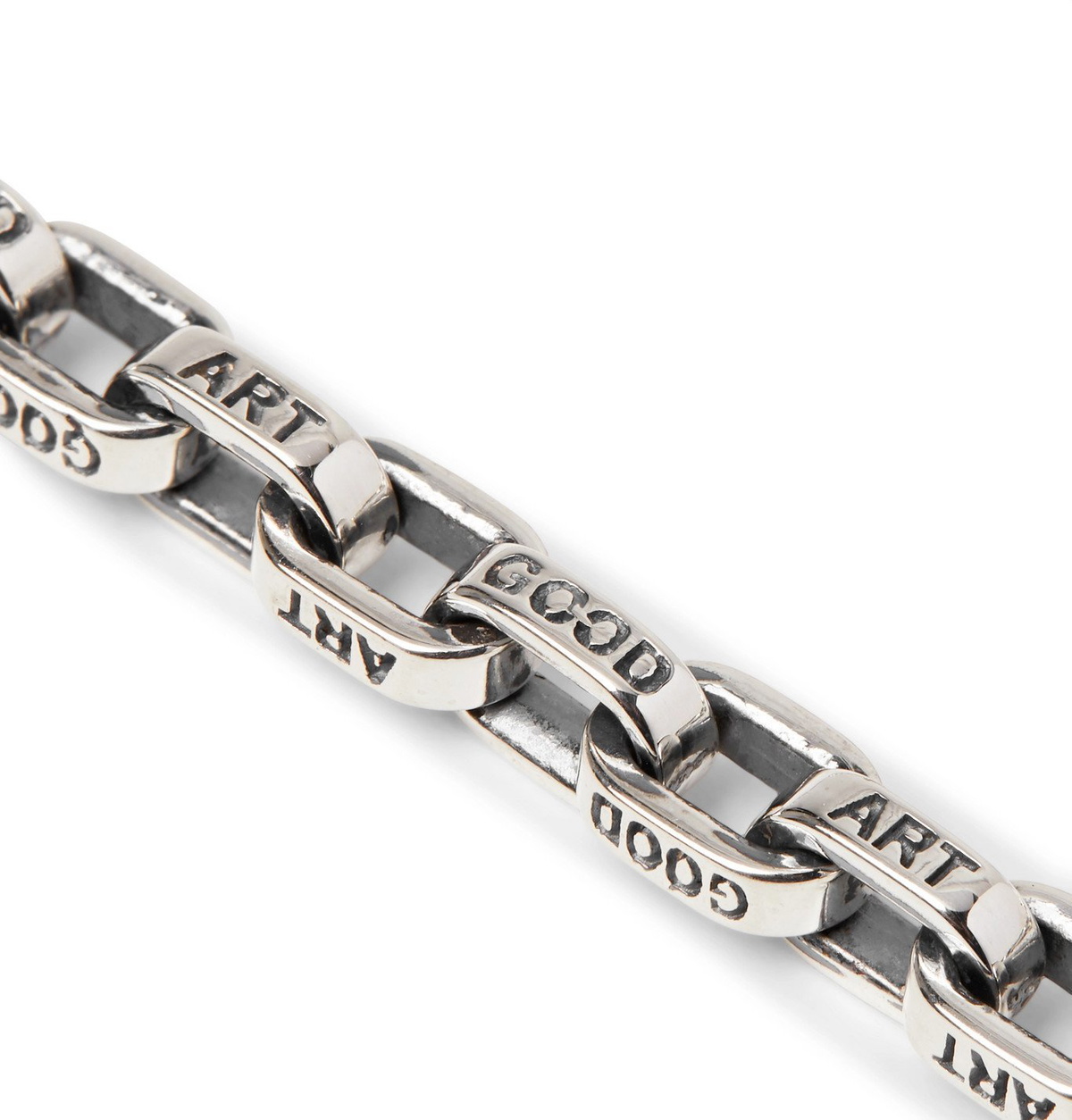 GOOD ART HLYWD - Pequeño a Mano Sterling Silver Chain Necklace - Silver