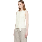 LEMAIRE Off-White Asymmetrical Fitted Tank Top