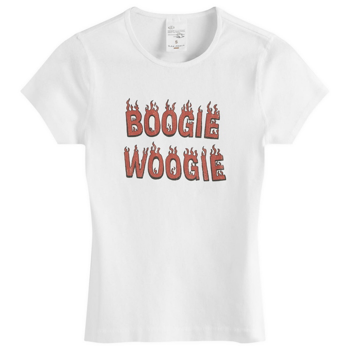 Photo: Nudie Jeans Co Women's Nudie Eve Boogie Woogie T-Shirt in Off White