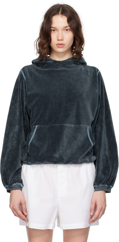 Photo: Baserange Blue Pillow Hoodie