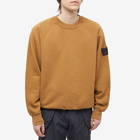 Stone Island Shadow Project Men's Cotton Fleeve Crew Neck Sweat in Tabacco