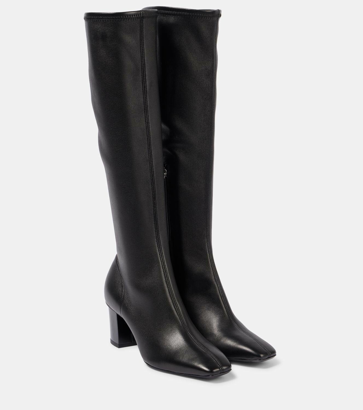Max Mara Stretchy leather knee-high boots