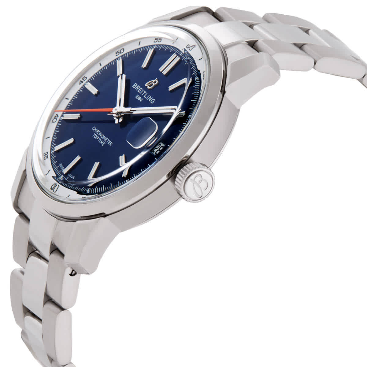 Breitling Top Time B31 Hand Wind Chronometer Blue Dial Mens Watch AB3113A71C1A1