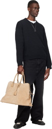 Maison Margiela Navy Boucle Sweater