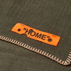 Off-White Arrow Logo Blanket in Powder