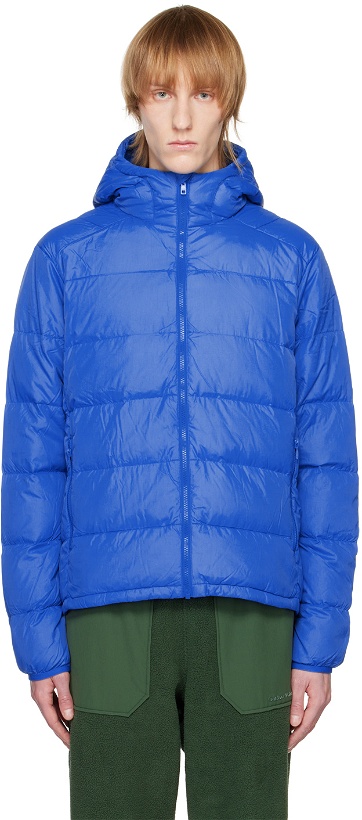 Photo: Outdoor Voices Blue Full Zip Down Jacket